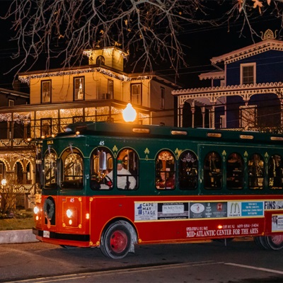 Image: Spirited Christmas Trolley Ride Cape May MAC